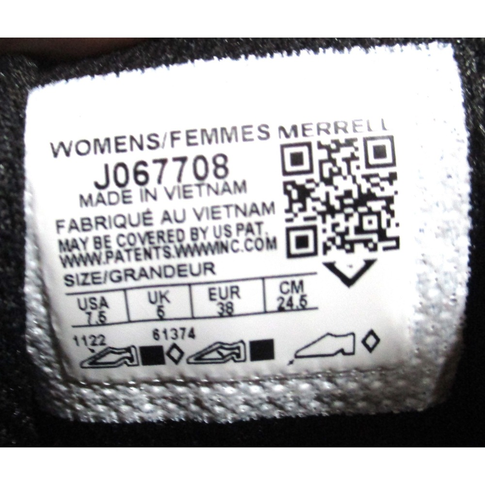 Merrell Trail Glove 7 Womens Barefoot Running Shoes Black Gum Vibram J067708 7.5 - Picture 8 of 11